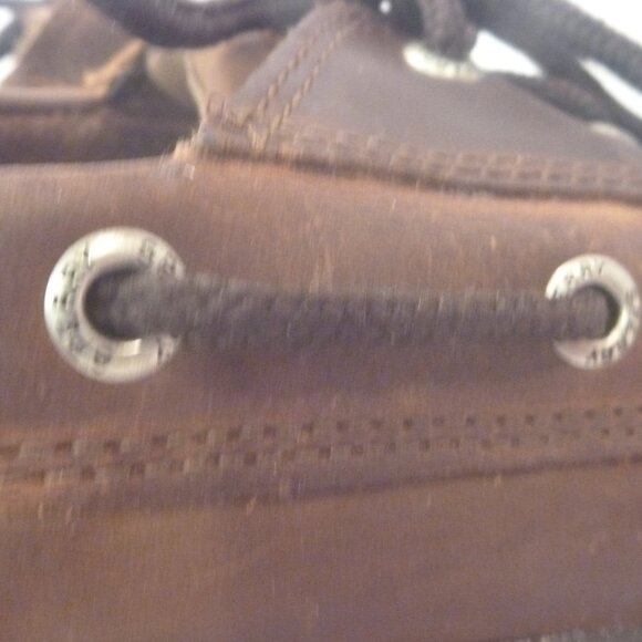 New Sperry Tarpon Ultralite 2-Eye Boat Shoes Brown Leather Men 8 M Top Sider - Picture 11 of 15